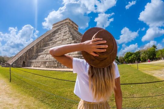 (4x1)Chichén Itzá, Cenote Saamal, Kaua e Valladolid da Playa Del Carmen e Tulum
