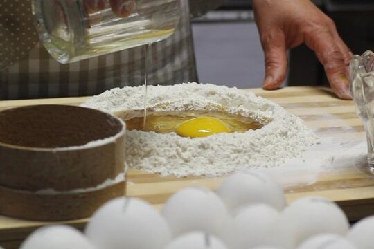 Kitchen demonstration: the realization of Cecio Ripieno