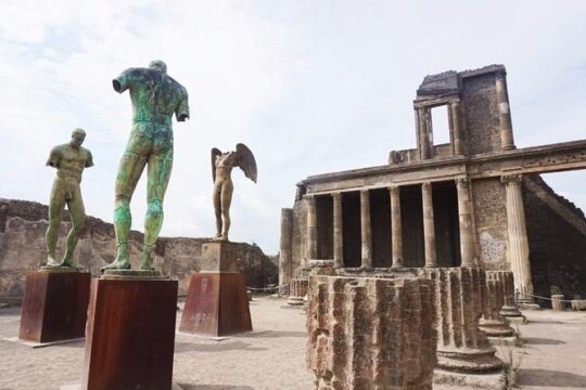 From the Coast: Pompeii the Real All Inclusive Service(Guide,Transfer,Ticket)