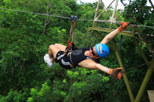 Jungle Adventure from Cancun: ATVs, ziplines, cenote and fun!
