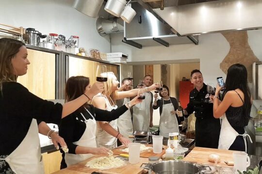 Italian Cocktail + Art of Making Pasta Cooking Class In Unique Milan Location