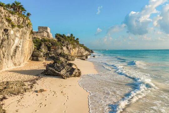 5x1 Tour: Tulum Coba Cenote Mayan Village and Playa del Carmen