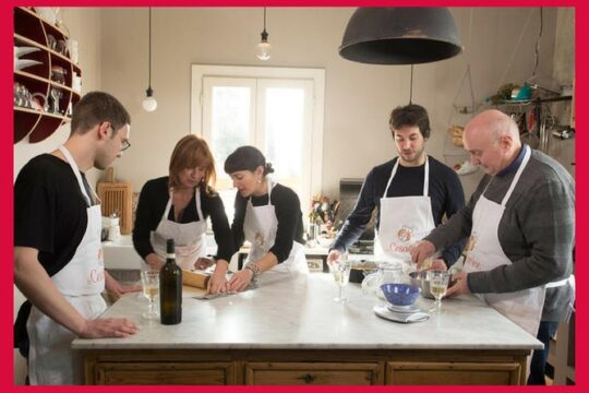 Private Cooking Class with Wine Tasting in a Local Home in Civitavecchia