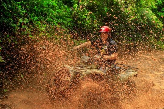 Adrenaline tour from Cancun driving a Atv experience Ziplines and a real Cenote