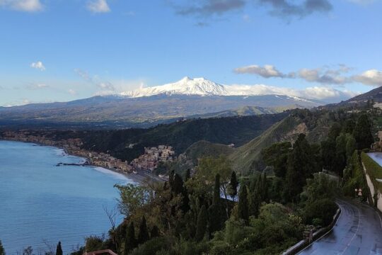 Taormina and Etna Volcano Lunch&WineTasting from Messina or Catania Port ShorExc
