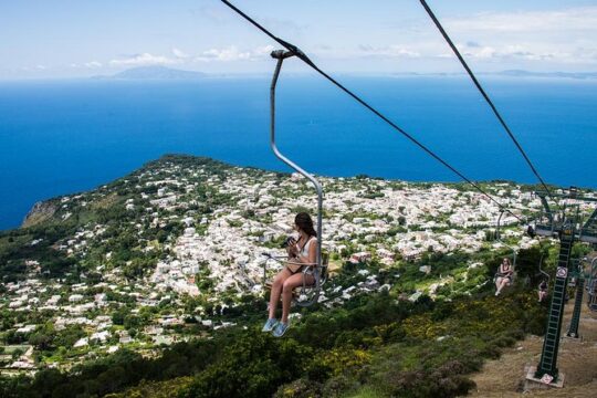 Naples : Discovery Capri with Chairlift Experience at 8,40