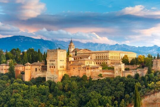 Private tour from Malaga to the Alhambra Palace and Granada for up to 8 persons