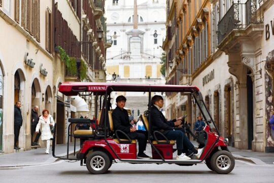 Tour of Rome in Golf Cart Squares and Fountains of Rome