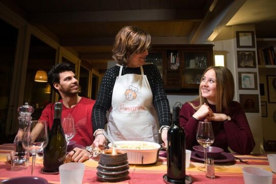 Dining experience at a local's home in Montaione with cooking demo