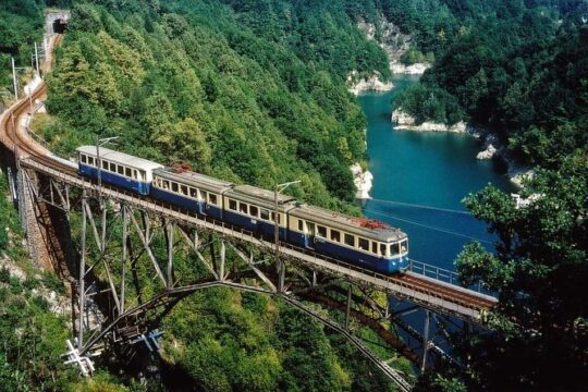 Ticket to ride: a panoramic train running close to Lake Maggiore