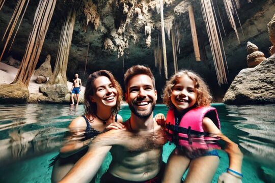 Triple Cenote Tour: Discover Hidden Gems, from Mayan Riviera!