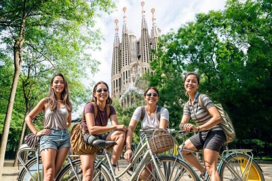 Riding Barcelona. Private Bike Tour Highlights & Gaudi's Art