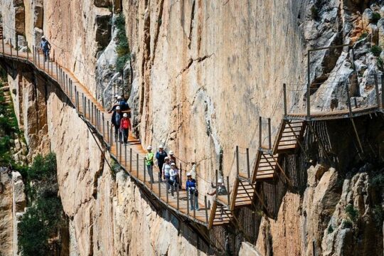 Dare to take a walk along the Caminito del Rey path private tour from Malaga