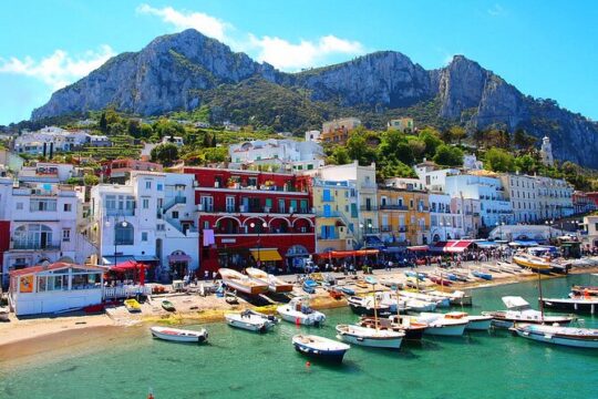 Capri & Blu Grotto from Sorrento or Positano or Amalfi or Salerno
