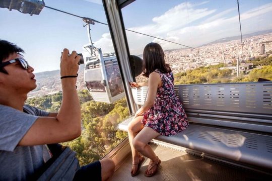 Barcelona: Explore Montjuïc Cable Car Ride with Round Trip Ticket