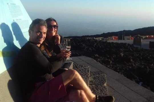 Mt Etna Sunset Private Tour with Prosecco on the Crater