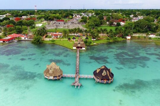 Amazing 7 Colors Lagoon at Bacalar Tour! Riviera Maya Round Transportation