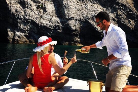 Private full day tour by boat along Positano and Amalfi
