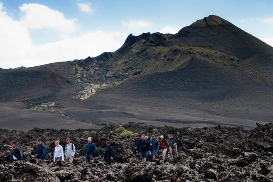Guided hiking in the Natural Park of Los Volcanes.