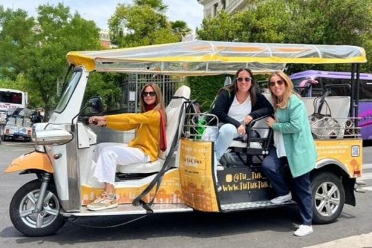 Panoramic electric tuk tuk tour of Madrid