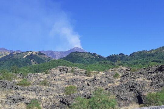 Full-Day Tour to Mt. Etna, Taormina, Naxos Bay and Castelmola
