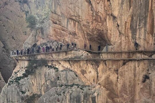 From Malaga: Caminito del Rey tour with Private Transportation