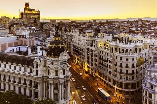 Private Guided Half Day City Tour in Madrid with Public Transportation