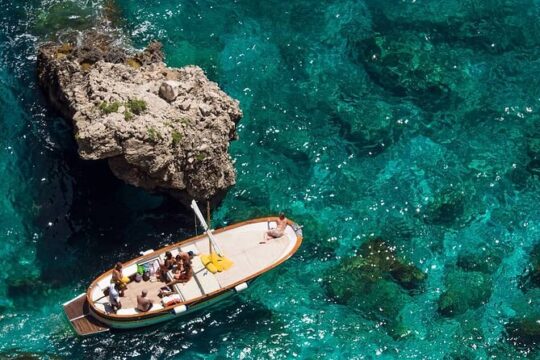 3-hour private boat tour of Capri with a swim stop