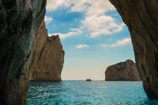 Capri Island Private Boat Tour with Traditional Gozzo Boat