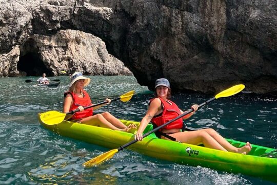 Kayaking&Snorkeling in Amalfi Coast, Maiori, Sea caves and beach