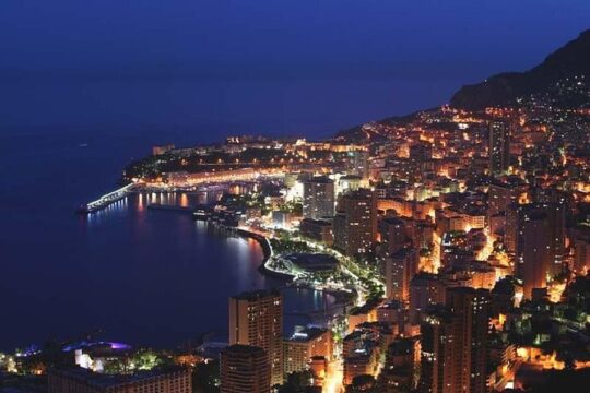 Monaco private tour by Night- Half night tour