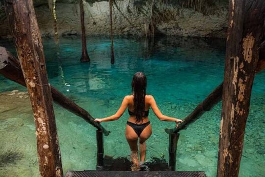 Floating Breakfast+Cavern Tour includes entrance to the cenote-Temazcal