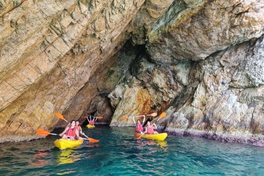 From Barcelona: Tossa de Mar Kayak & Snorkel Tour with Paella
