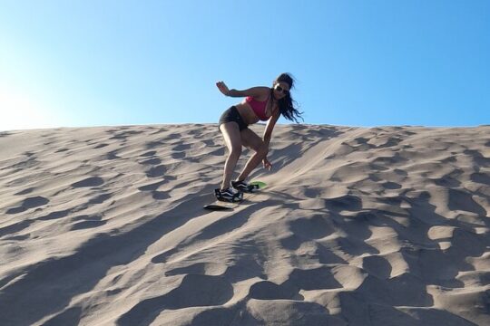 Sandboarding in the Mogote Dunes in Mexico