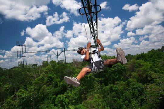 FLY OVER THE JUNGLE extreme Zip Line Circuit, Aqua Zip and more!