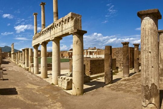Pompeii SkipTheLine Tickets with Lunch&WineTasting from Rome