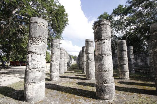 Valladolid collective tourist transport Chichen Itza & 2 Cenotes