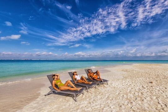 CATAMARAN to Isla Mujeres, Snorkel & Beach Club by Xcaret