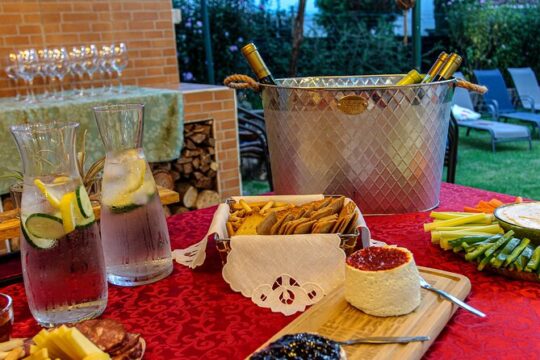 Volcanic wine tasting party in Azores islands