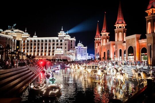 Land of Legends Night Show with transfer from Alanya