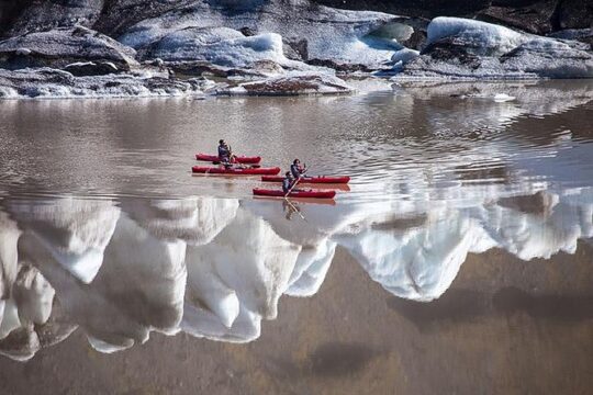 Kayaking on the Sólheimajökull Glacier Lagoon