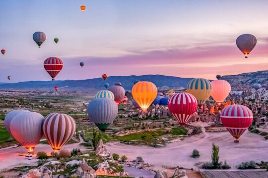 One Hour Cappadocia Hot Air Balloon Tour on Fairy Chimneys