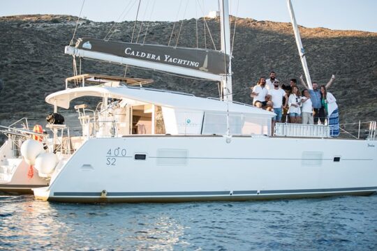 Santorini All-inclusive Private Catamaran Cruise