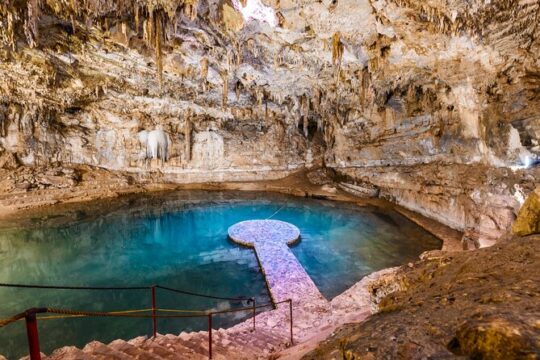 Tour Valladolid, Cenote Suytun and Cenote Oxman from Mérida