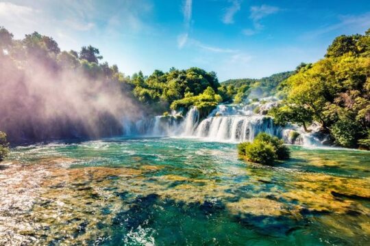 Krka Waterfalls & boat ride from Trogir, Seget, Čiovo & Kaštela