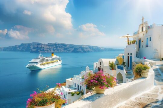 Skip Cable Car! Santorini Shore Excursion with Boat Transfers