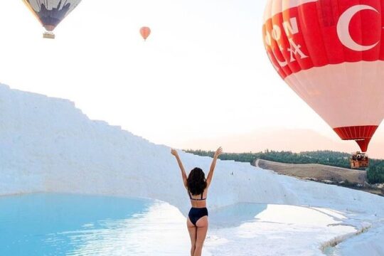 Pamukkale tour w. Entrance, Lunch, Dinner & Transfer from Kemer