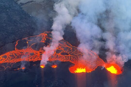New Volcanic Eruption Area Helicopter Tour in Iceland