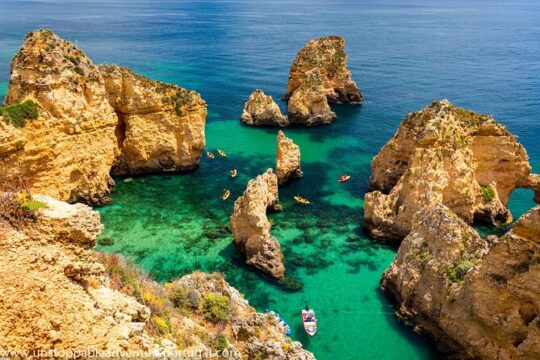 Day tour trip to Algarve,Benagil, Portimão, and Faro from Lisbon