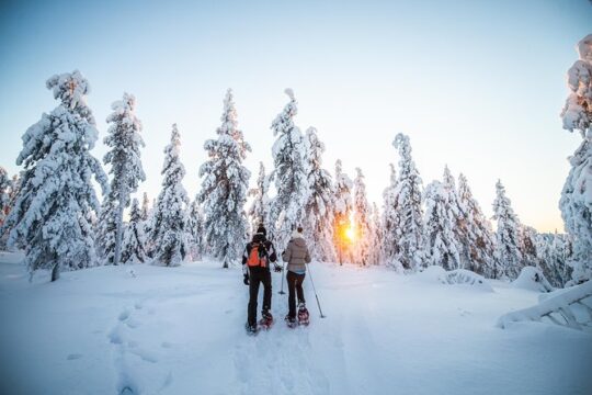 Wilderness snowshoe adventure